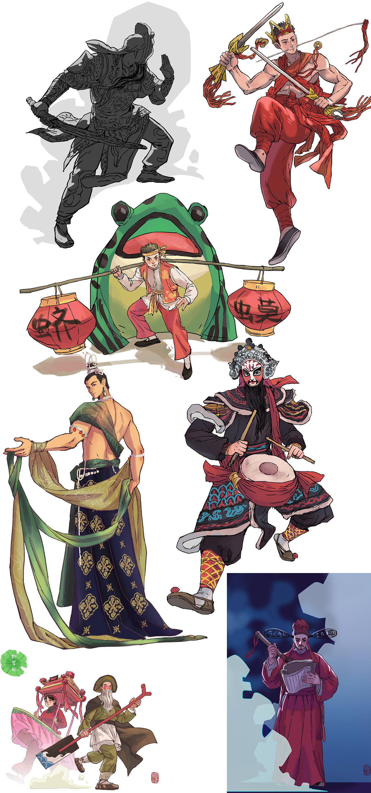 2021年总结.其一 民风民俗(图ZMjg2NjE4OTE2) - 创作习作 - 站酷设计师糊涂散人原创素材 - 站酷ZCOOL