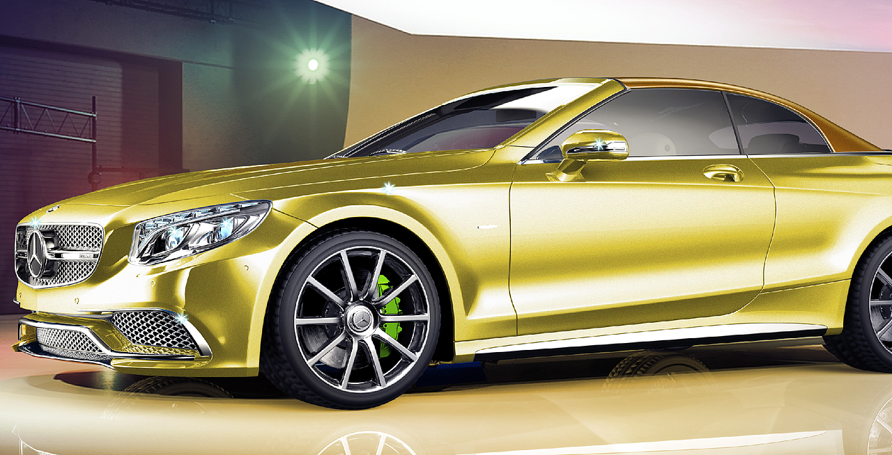 梅赛德斯奔驰渲染练习 （Keyshot6.0)（图ZOTQyOTUzMjQ=） - 机械/交通 - 站酷设计师小鲁般原创素材 - 站酷ZCOOL