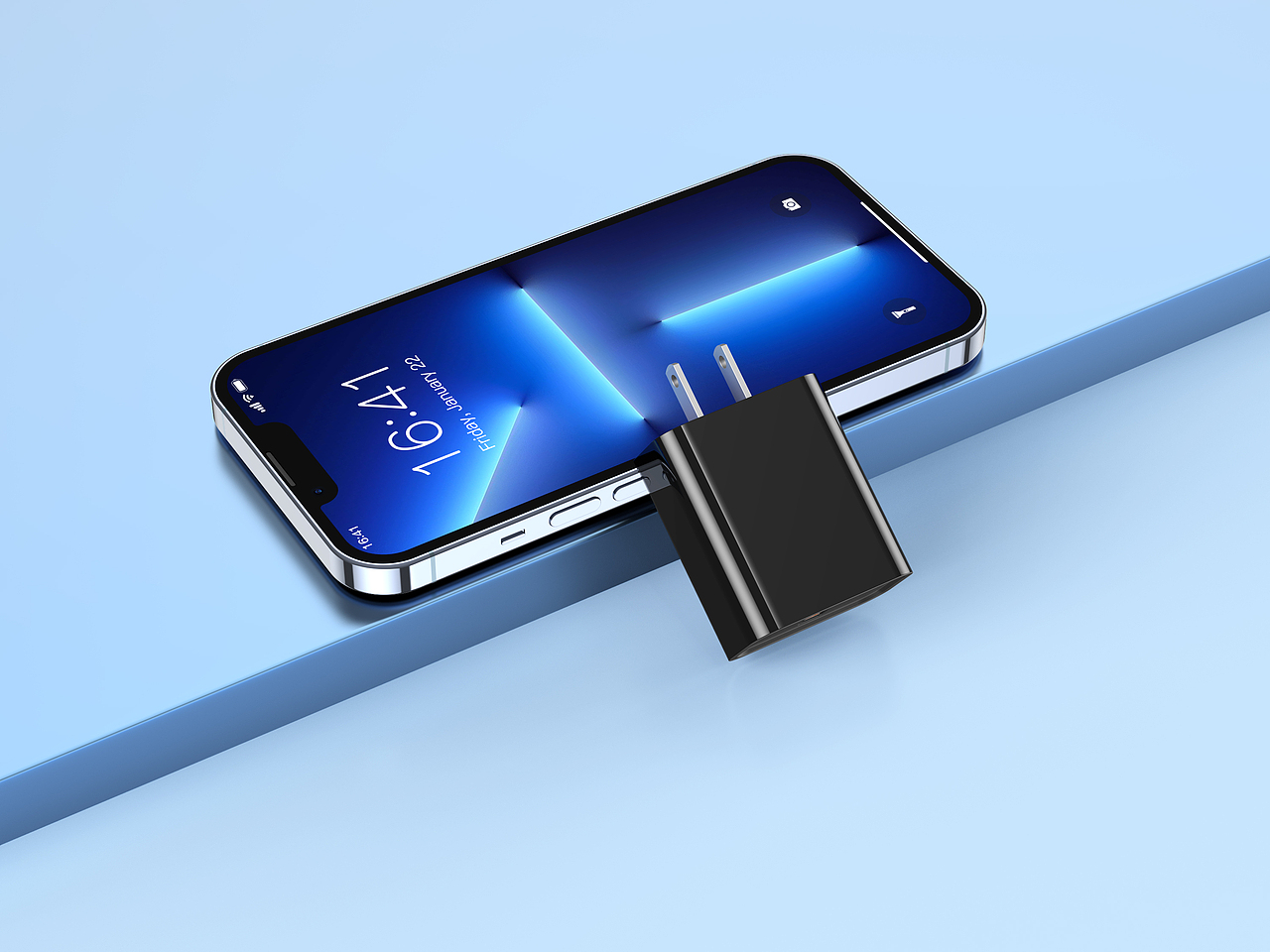 充电头产品渲染