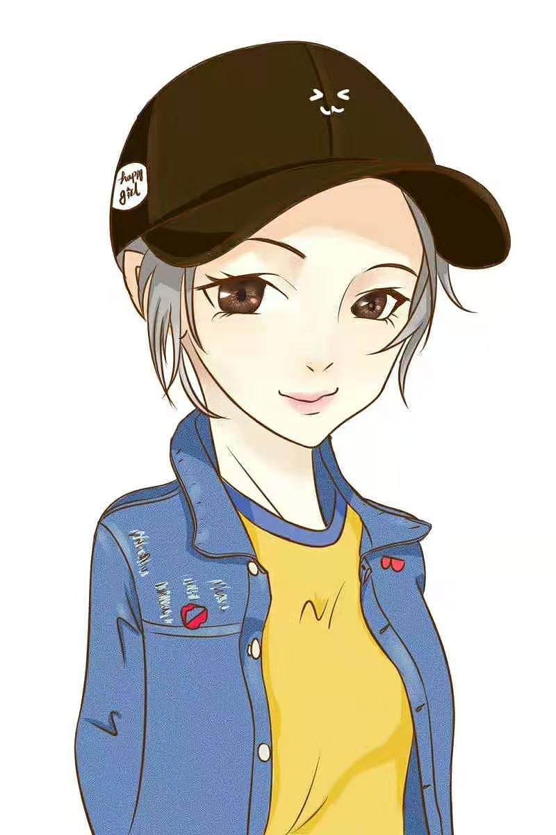 卡通q版人物插画漫画