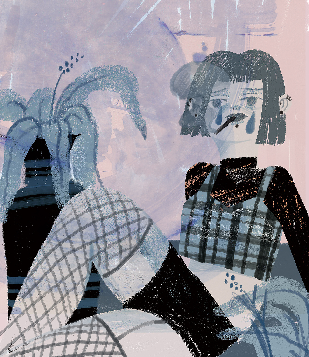 六月悲伤酷女孩（图ZODQzNDY5MDg=） - 创作习作 - 站酷设计师MIKOOTOM原创素材 - 站酷ZCOOL