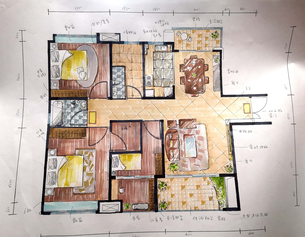 家居室内空间设计 (随堂作业)