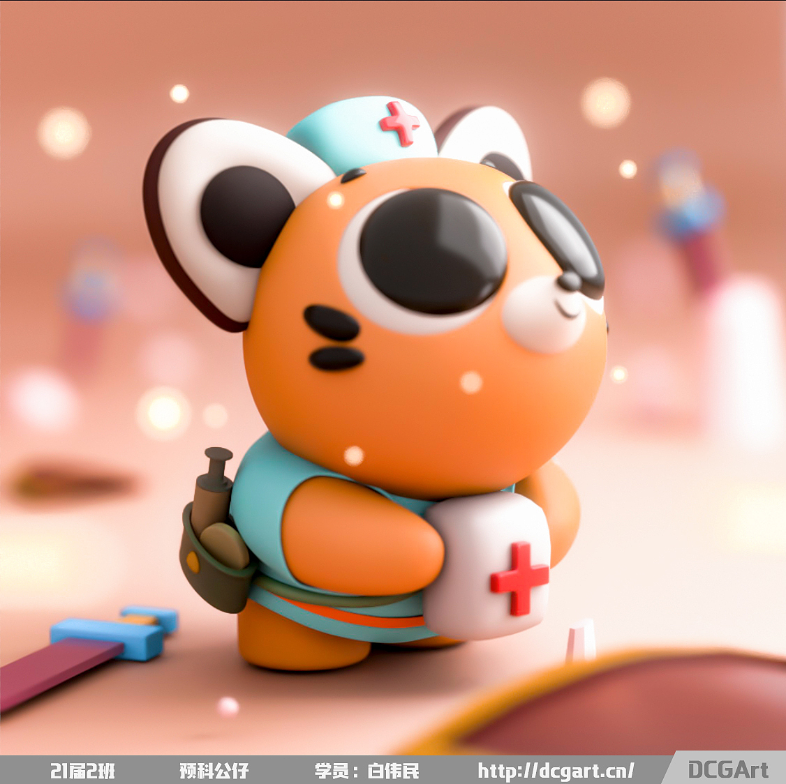 萌出血的卡通手办