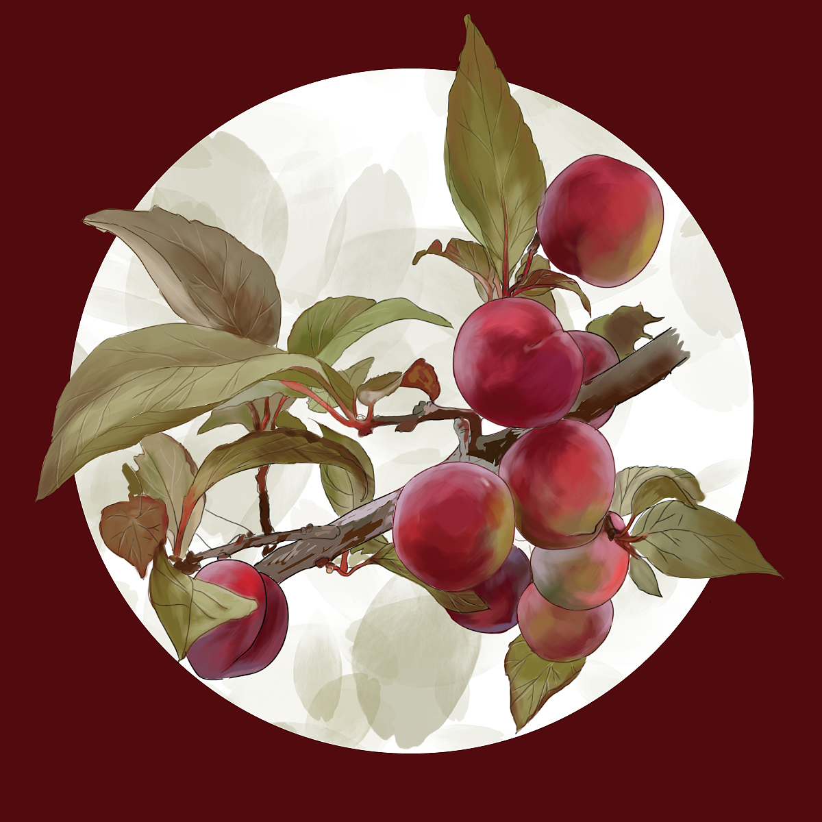 梅子|插画|商业插画|一半青山一半绿水 - 原创作品 - 站酷 (zcool)