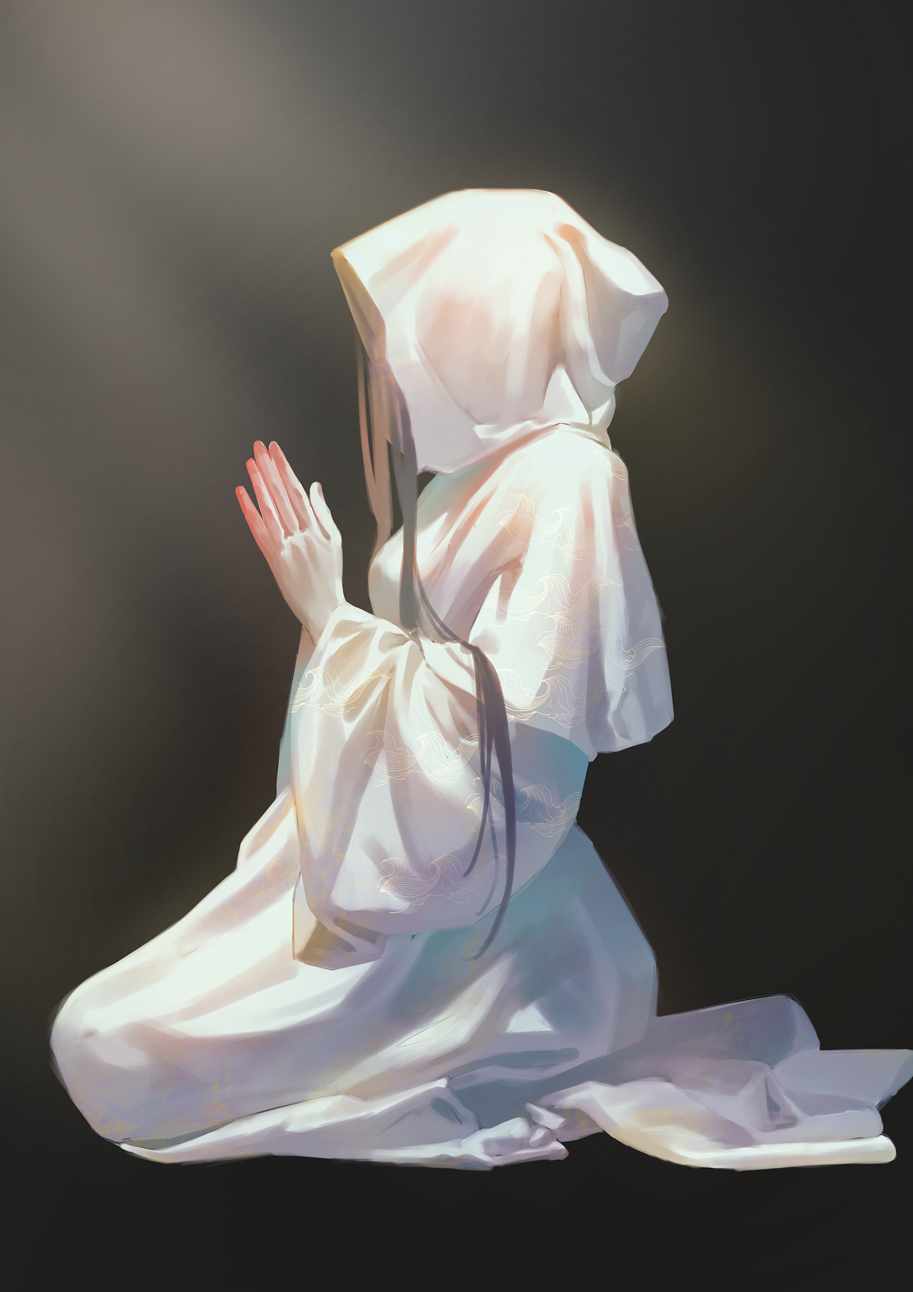 祈祷|插画|创作习作|素野山田 - 原创作品 - 站酷 (zcool)