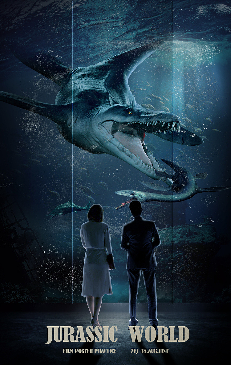 侏罗纪公园海报练习【桌松老师原创】