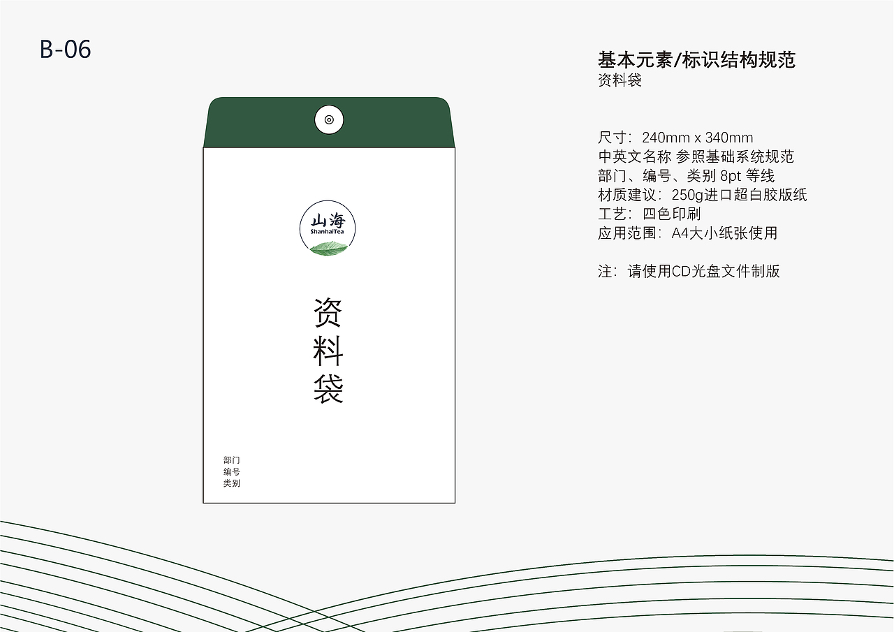 【山海】传统茶饮 | VI设计 应用部分 | 学校课程作品