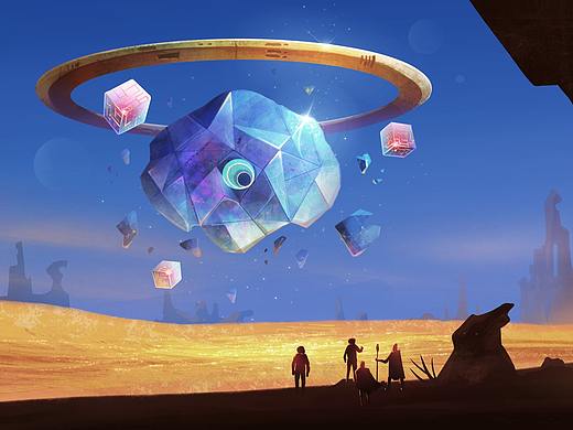 #三体创意合伙人#【场景描绘类】月亮、宇宙、眼
