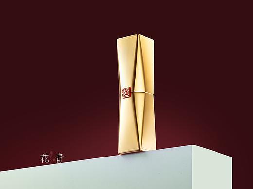 雅诗兰黛红梨色口红拍摄
