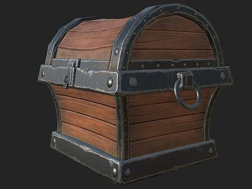 次时代游戏木质宝箱制作