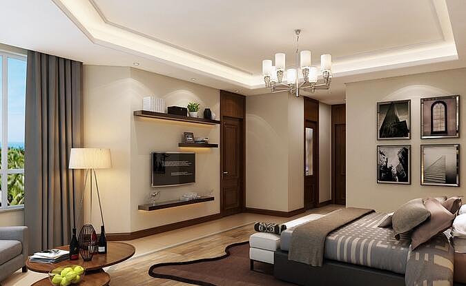 石家庄业之峰装饰-星河盛世350平米后现代风格装修效果图。预约设计师电话:18032809320