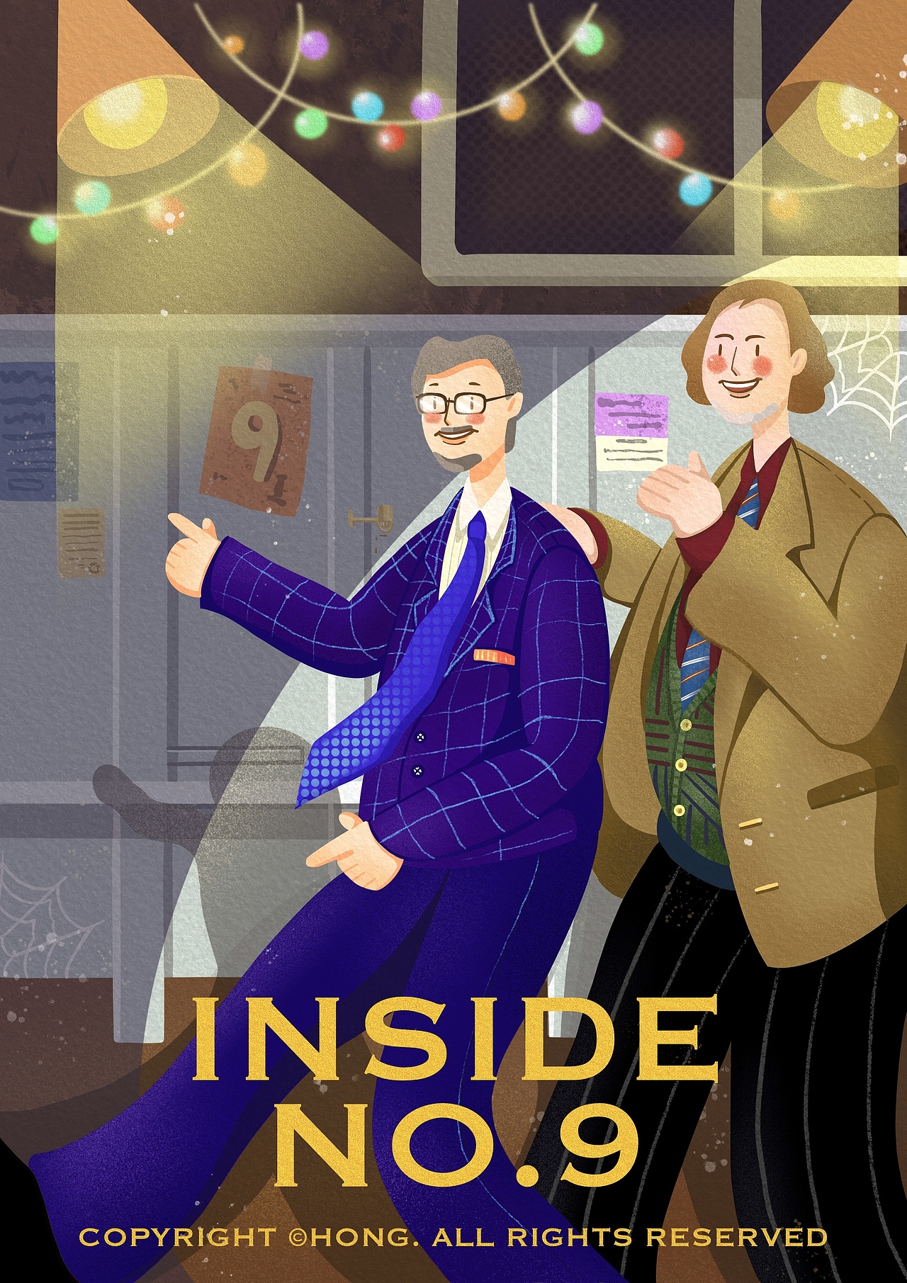 《九号秘事》插画创作（图ZMjU0NjExNzcy） - 创作习作 - 站酷设计师泓Hong原创素材 - 站酷ZCOOL