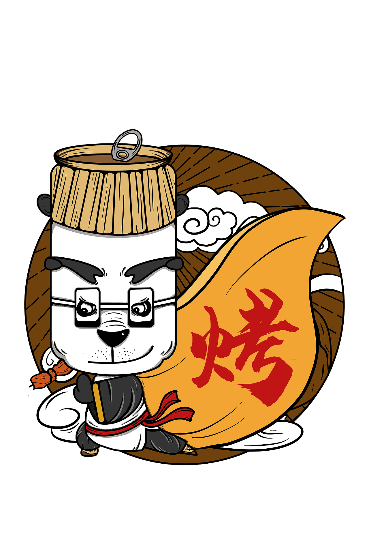 烤肉店IP 墙绘