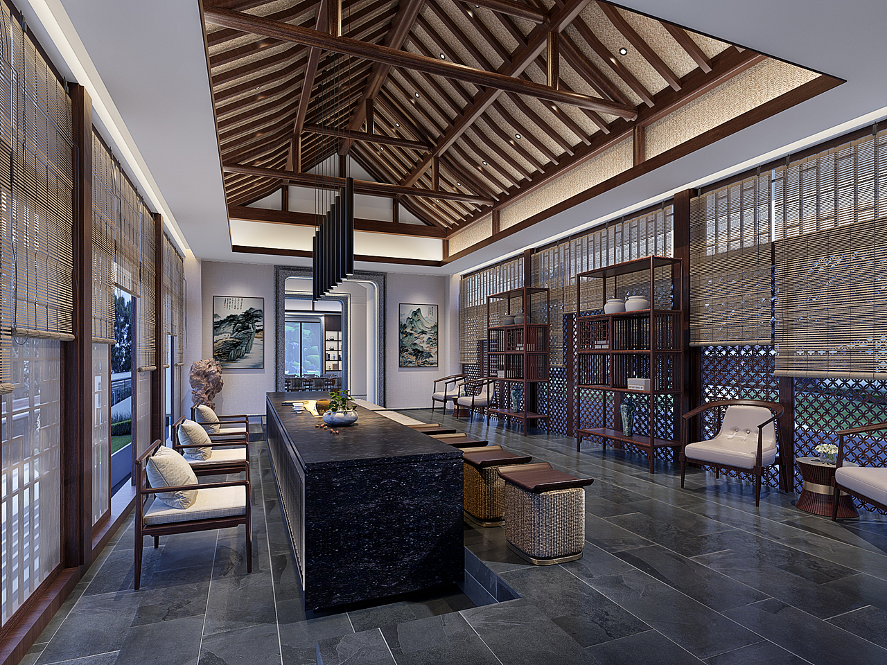 眉山书画院（图ZMTMwODg2NjUy） - 建筑/空间 - 站酷设计师北京表现汲原创素材 - 站酷ZCOOL