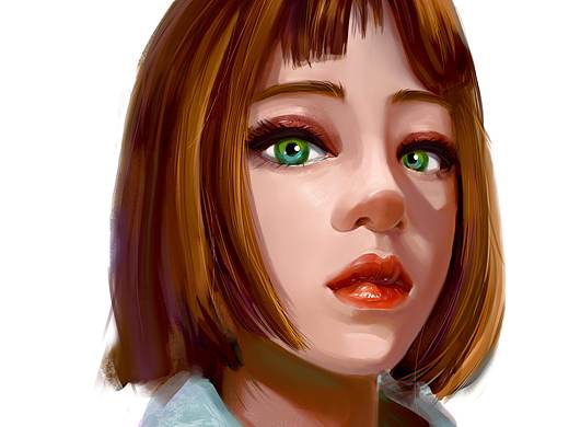 记录第一次厚涂头像