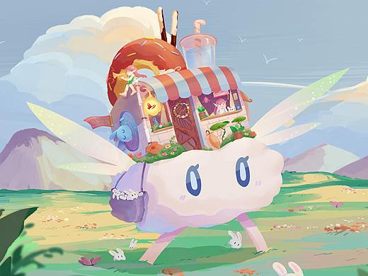 云朵甜品店（个人主页-ZMzg0MDIxNDQ=） - 创作习作 - 站酷设计师不明又原创素材 - 站酷ZCOOL
