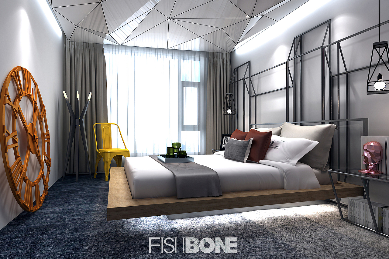 鱼骨设计-橄榄公社1966文创酒店