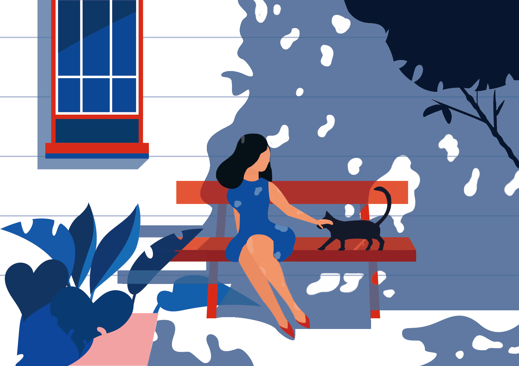 扁平风插画练习