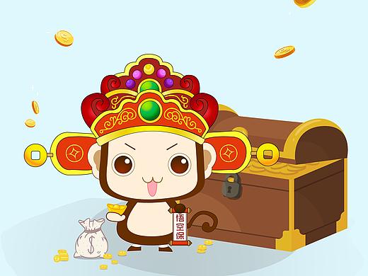 钢笔手绘版绘制猴子