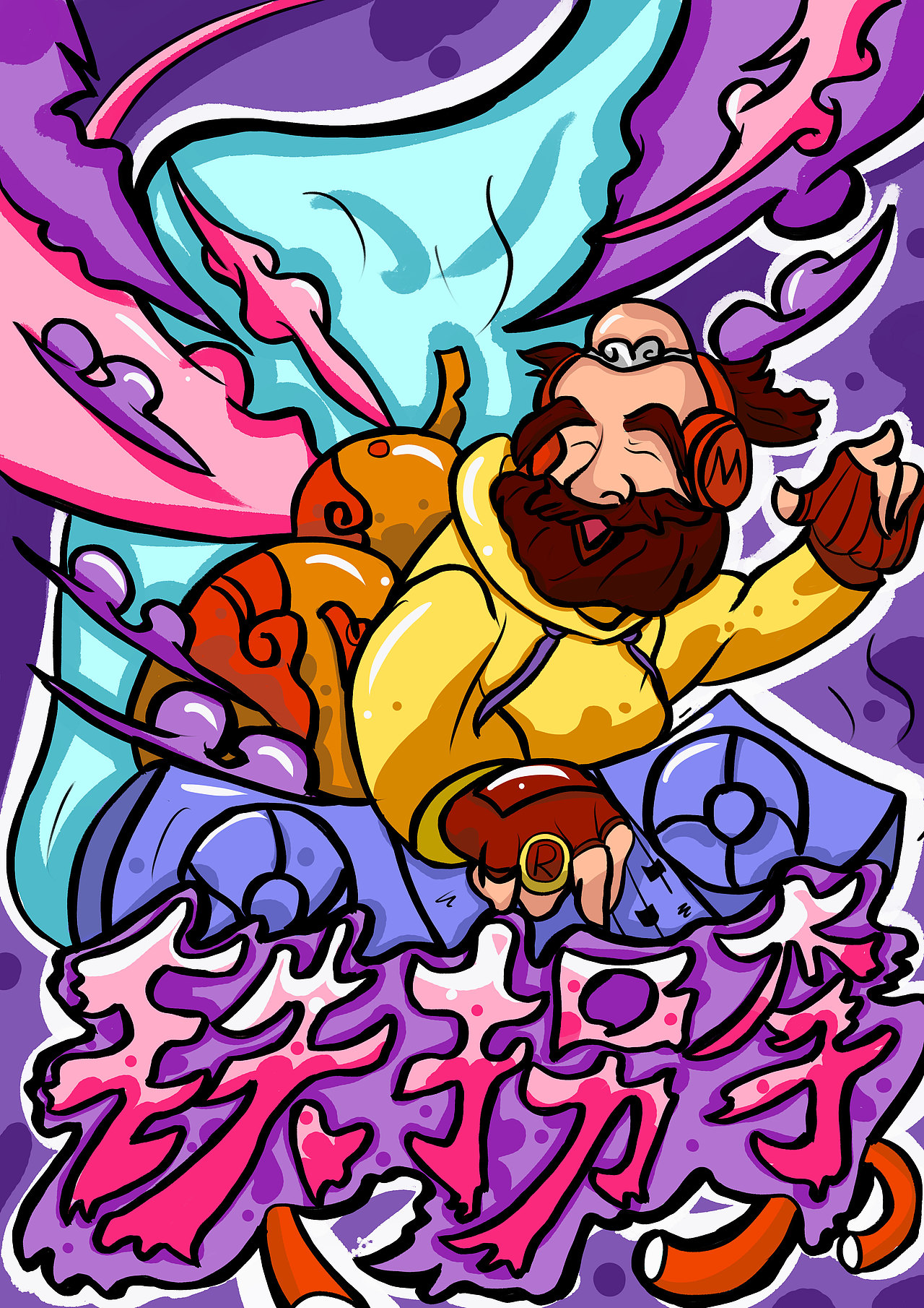 新潮八仙（图ZMjY0OTkwMTQw） - 商业插画 - 站酷设计师范希原创素材 - 站酷ZCOOL