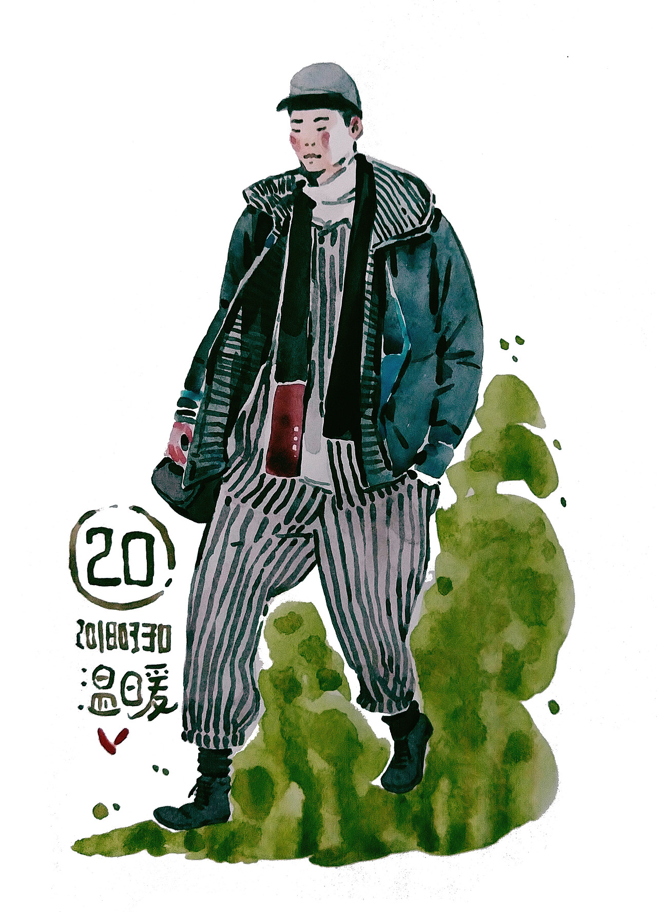 人物系列（图ZMTEzOTgwNzky） - 新锐潮流插画 - 站酷设计师温暖無画说原创素材 - 站酷ZCOOL