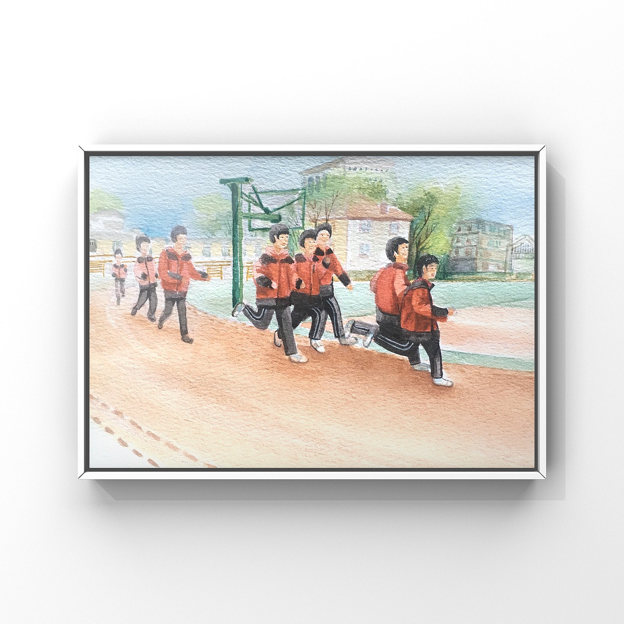 美丽的校园|纯艺术|绘画|海林娜_原创作品-站酷(zcool)