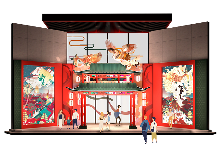 世茂广场2020新春美陈 – 上海（图ZMjIzMTMxOTEy） - 其他空间 - 站酷设计师野生创意WILD原创素材 - 站酷ZCOOL