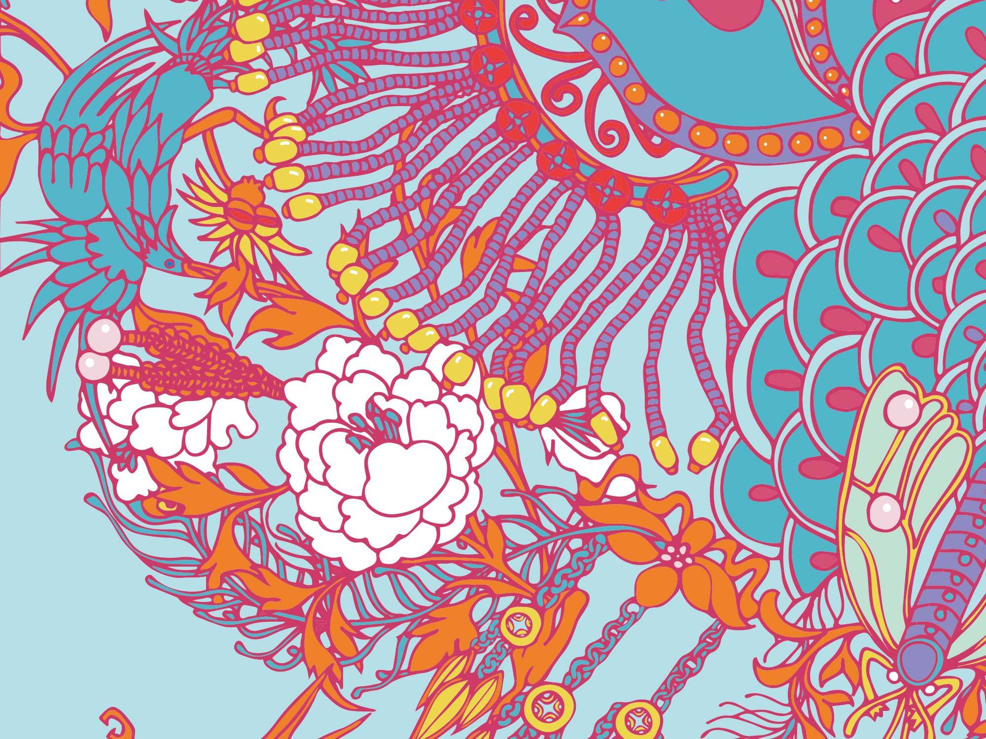 丝巾--服饰图案设计之琳琅满目