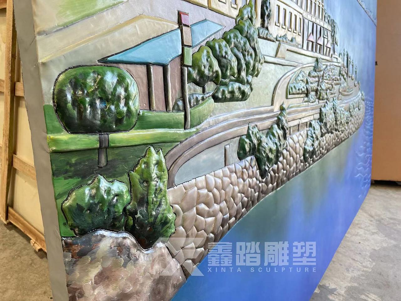 彩绘紫铜锻造浮雕艺术画 厂家实拍 高清大图（图ZMjkxNzc3OTEy） - 展陈设计 - 站酷设计师咨询15015845925原创素材 - 站酷ZCOOL