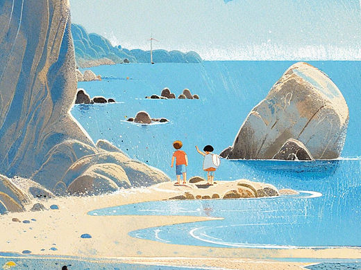 绘本儿童插画｜赶海