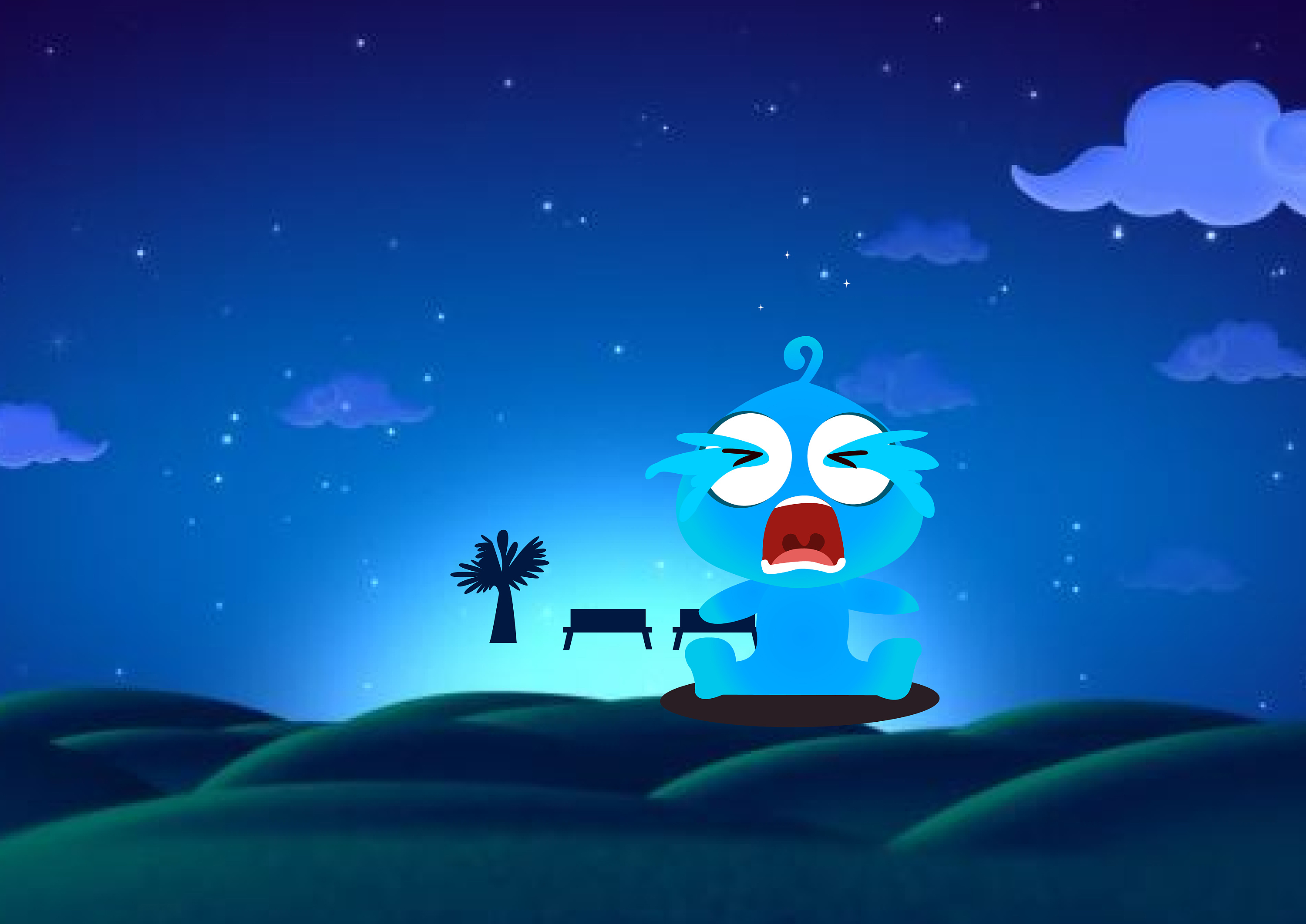 吉祥物设计蓝宝