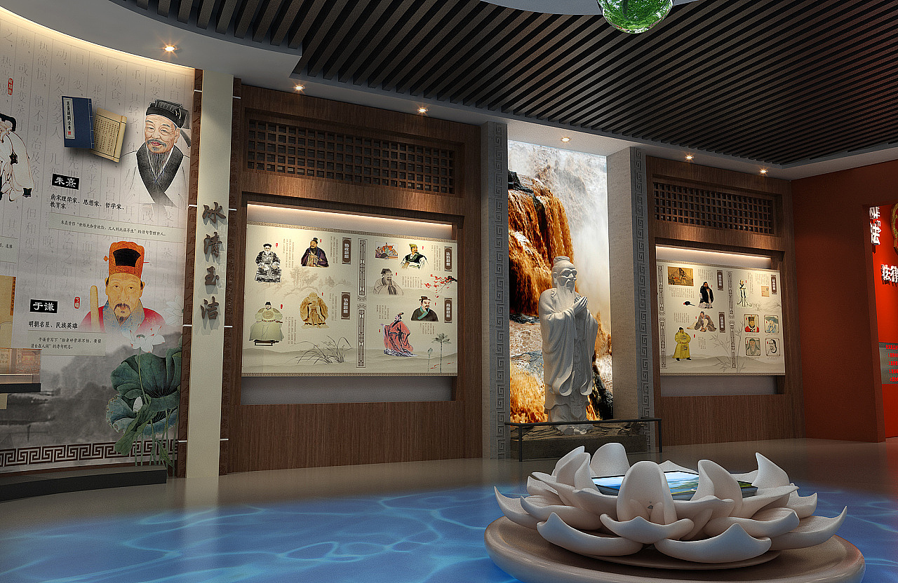 廉政展厅设计,中式设计风格,历史展厅