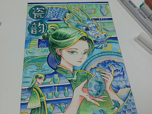 最爱蓝绿色｜青花瓷