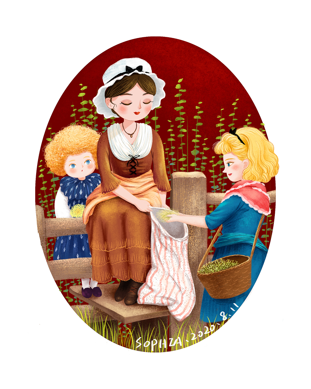 名画转插画系列图~（图ZMjI0MjIwOTcy） - 创作习作 - 站酷设计师SOPHIA索菲亚SSS原创素材 - 站酷ZCOOL