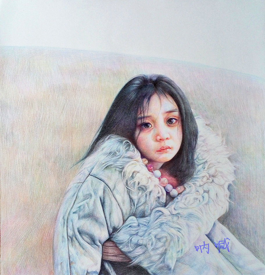 彩色圆珠笔画临摹