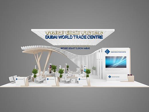 展会设计 效果图 3d设计 特装 大型展厅 异形结构  