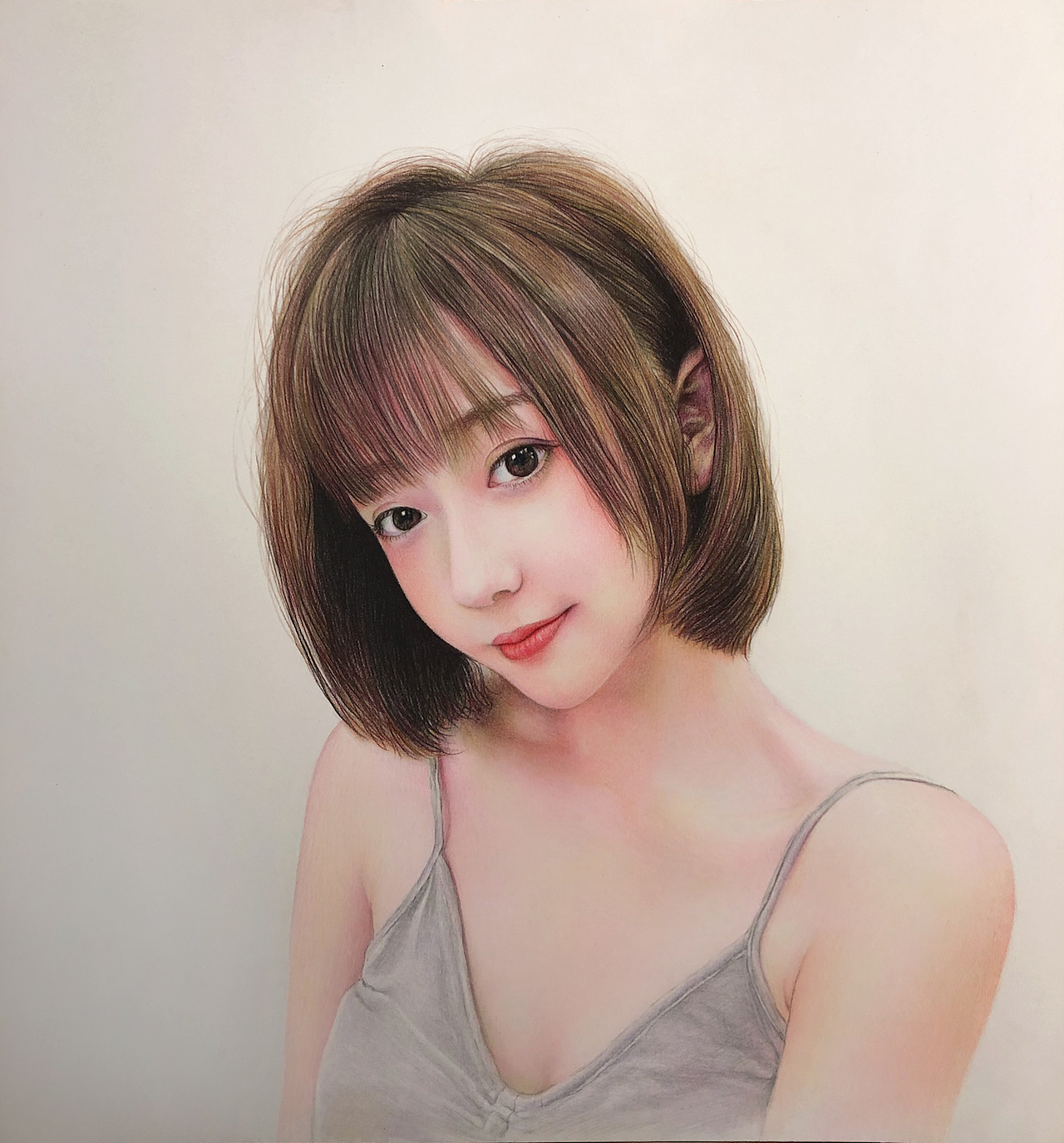 彩铅画人物肖像