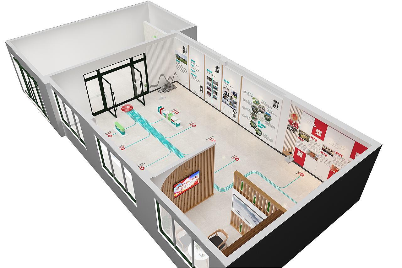 水务企业展厅（图ZMjY5NjIzNDA0） - 展陈设计 - 站酷设计师靓女无语原创素材 - 站酷ZCOOL