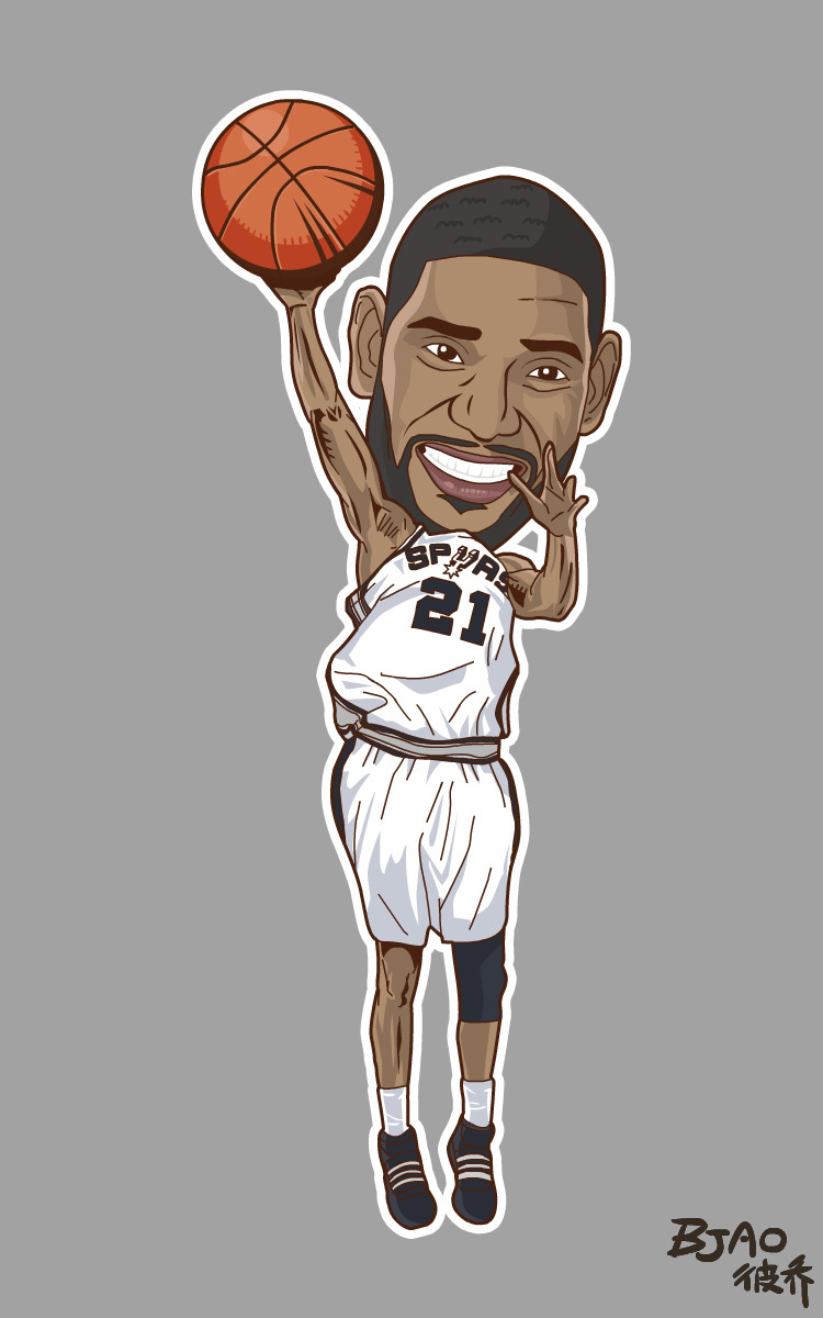 nba playzone 球星卡通造型|动漫|肖像漫画|bjao - 原创作品 - 站酷