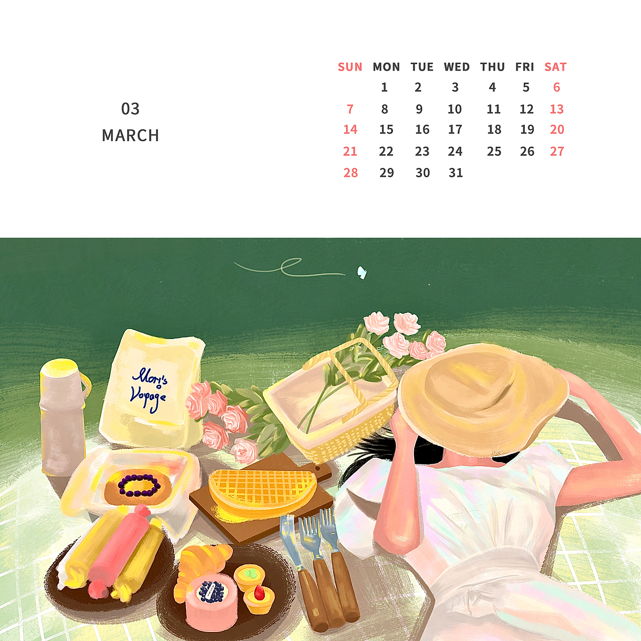 2021插畫日歷-閃閃發(fā)光的時刻（圖ZMjM2NTI3MDMy） - 創(chuàng)作習(xí)作 - 站酷設(shè)計師酒釀mori原創(chuàng)素材 - 站酷ZCOOL