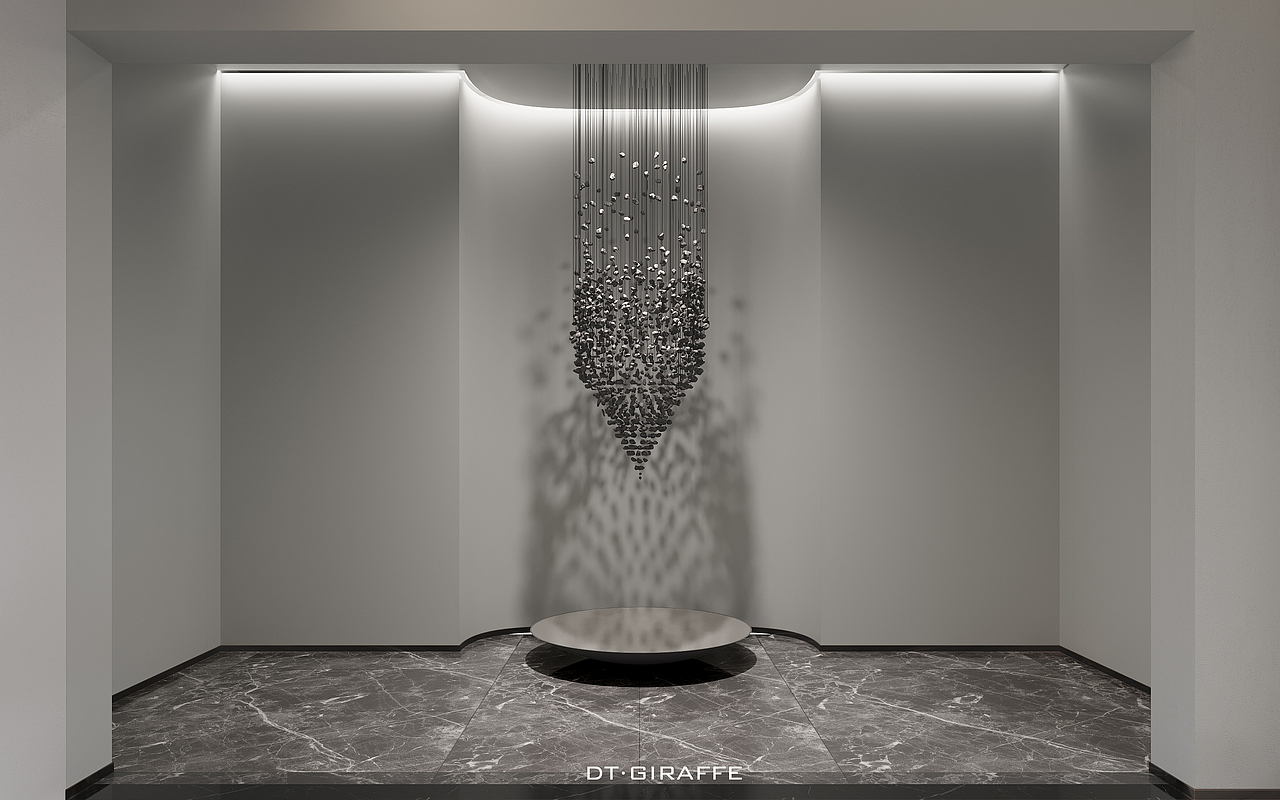 简约大平层客餐厅——石