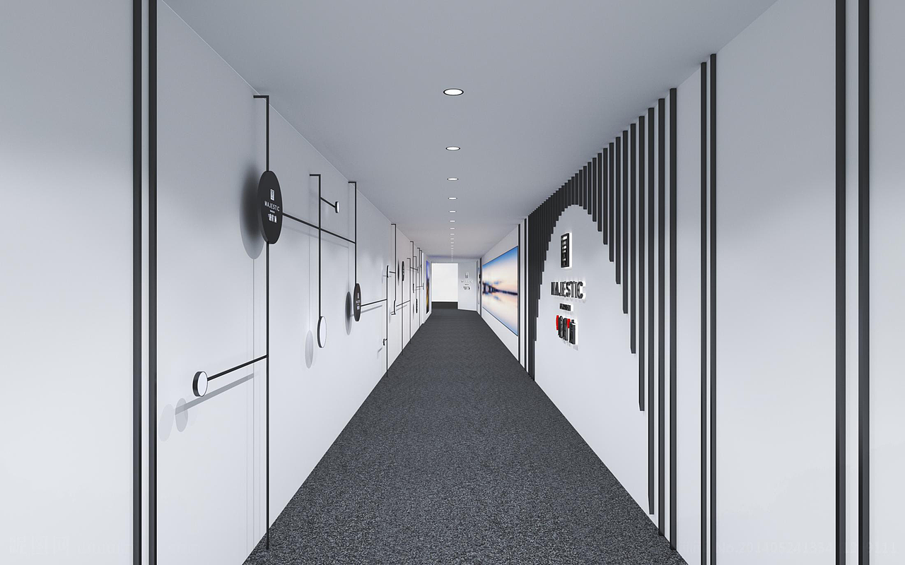 看房通道包装（图ZMjU1MjY1Njky） - 商业空间设计 - 站酷设计师地上的云原创素材 - 站酷ZCOOL