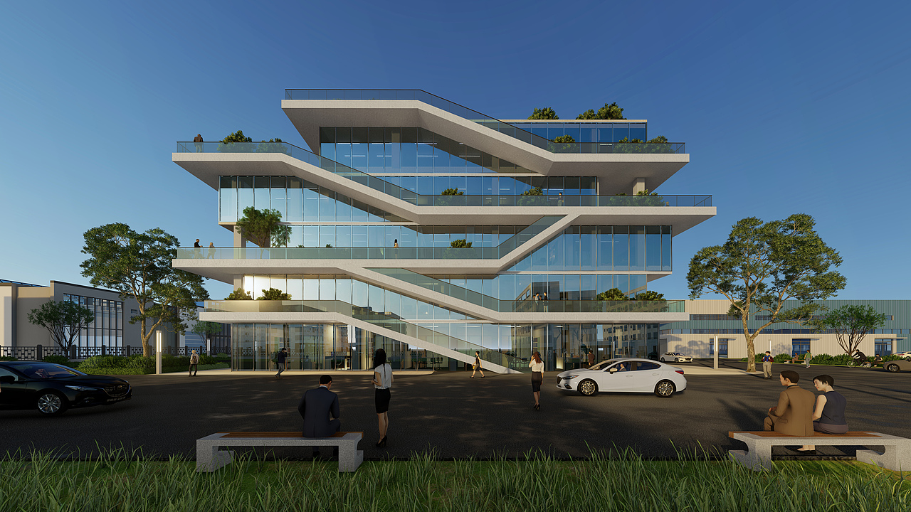 科研楼（图ZMjU5ODExMjI0） - 建筑/空间 - 站酷设计师HidesakuChen原创素材 - 站酷ZCOOL