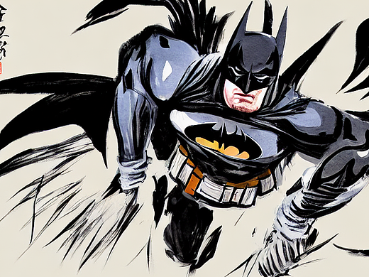 #AI創(chuàng)作實驗室#蝙蝠俠（個人主頁-ZNjI1NzI4ODA=） - AI作品 - 站酷設(shè)計師天戟工作室原創(chuàng)素材 - 站酷ZCOOL