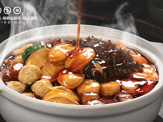 1819 美食拍摄 皇朝 佛跳墙大盆菜 蒸饺 商业拍摄暗调