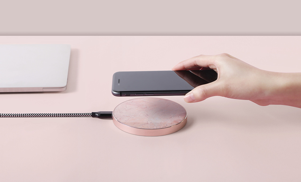 大理石无线充电器