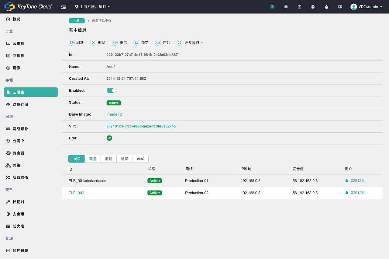openstack项目界面