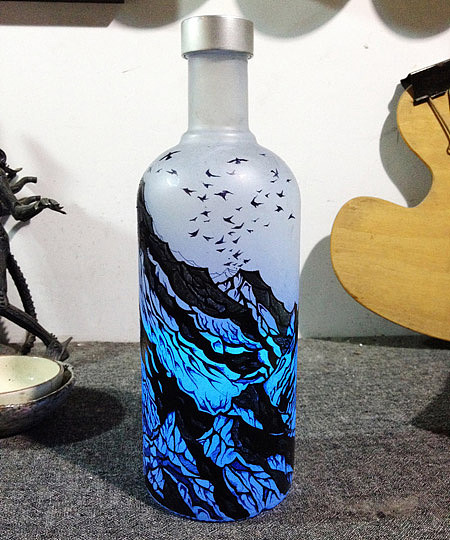 绝对伏特加《Absolute Midnight》(图ZMTg1MjkzNDg=) - 新锐潮流插画 - 站酷设计师鹿溪Deercreek原创素材 - 站酷ZCOOL