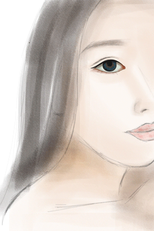 小清新美女画像 插画 手绘（图ZMjI2MzQwMjg=） - 创作习作 - 站酷设计师sandra10144原创素材 - 站酷ZCOOL
