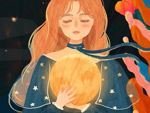 中秋海報(bào)（個(gè)人主頁(yè)-ZNDA5MjAyNDg=） - 藝術(shù)插畫 - 站酷設(shè)計(jì)師wc無(wú)情好殘忍原創(chuàng)素材 - 站酷ZCOOL